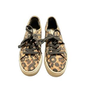 Steve Madden Emmi Leopard Print Platform Sneakers Size 7